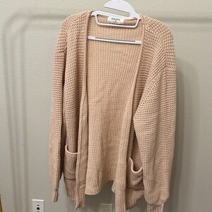 Zenana Women's Pinky Beige Soft Cardigan
